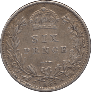 1889 SIXPENCE ( GVF ) - Sixpence - Cambridgeshire Coins