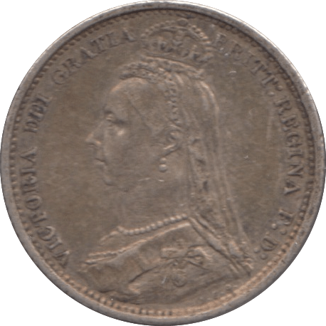 1889 SIXPENCE ( GVF ) - Sixpence - Cambridgeshire Coins
