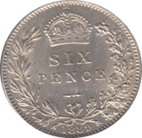 1889 SIXPENCE ( UNC ) 4 - sixpence - Cambridgeshire Coins