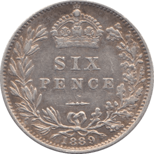 1889 SIXPENCE ( VF) 7 - Sixpence - Cambridgeshire Coins