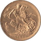 1889 SOVEREIGN ( EF ) - Sovereign - Cambridgeshire Coins