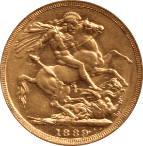 1889 SOVEREIGN ( EF ) - Sovereign - Cambridgeshire Coins