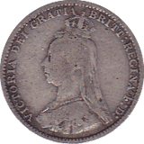 1889 THREEPENCE ( F ) - Threepence - Cambridgeshire Coins