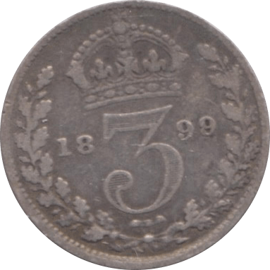 1889 THREEPENCE ( FINE ) - Threepence - Cambridgeshire Coins