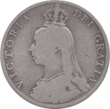 1889 TWO SHILLINGS ( FAIR ) 11 - Florin - Cambridgeshire Coins