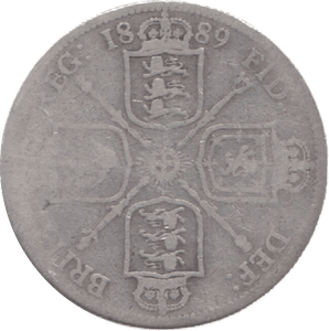 1889 TWO SHILLINGS ( FAIR ) 11 - Florin - Cambridgeshire Coins