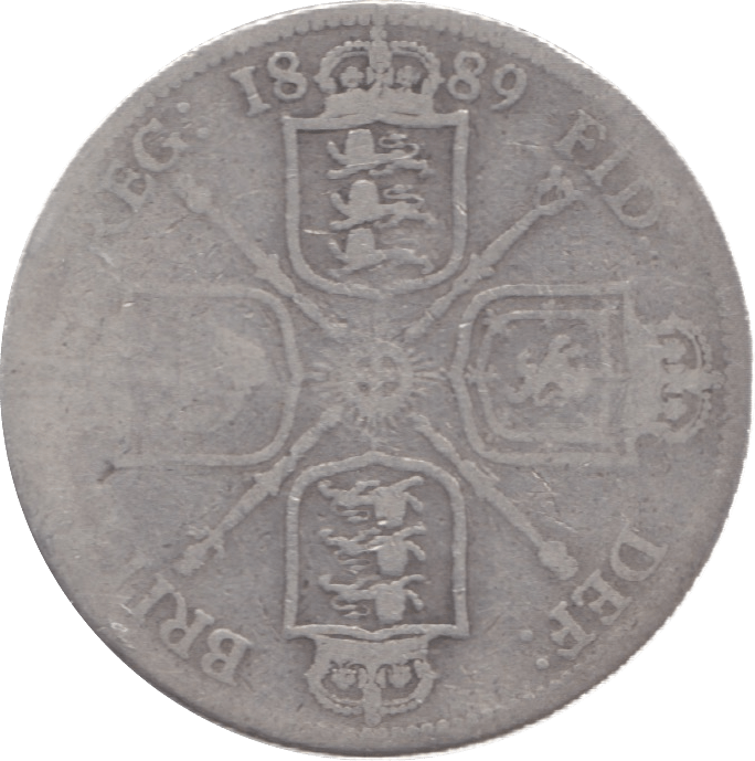 1889 TWO SHILLINGS ( FAIR ) 11 - Florin - Cambridgeshire Coins