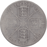 1889 TWO SHILLINGS ( FAIR ) 11 - Florin - Cambridgeshire Coins