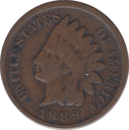 1889 USA ONE CENT - WORLD COINS - Cambridgeshire Coins