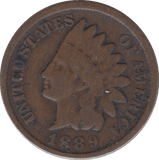 1889 USA ONE CENT - WORLD COINS - Cambridgeshire Coins