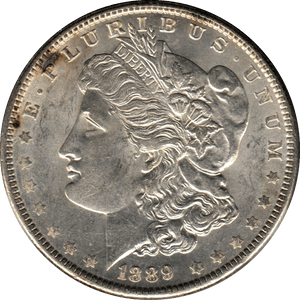 1889 USA SILVER MORGAN DOLLAR PHILADELPHIA MINT - SILVER WORLD COINS - Cambridgeshire Coins
