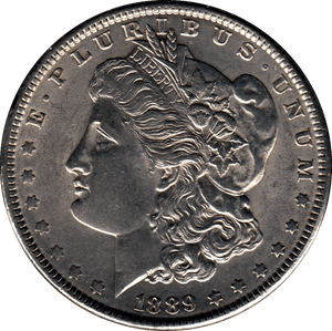 1889 USA SILVER MORGAN DOLLAR PHILADELPHIA MINT - SILVER WORLD COINS - Cambridgeshire Coins