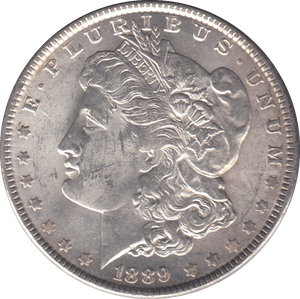 1889 USA SILVER MORGAN DOLLAR PHILADELPHIA MINT - SILVER WORLD COINS - Cambridgeshire Coins