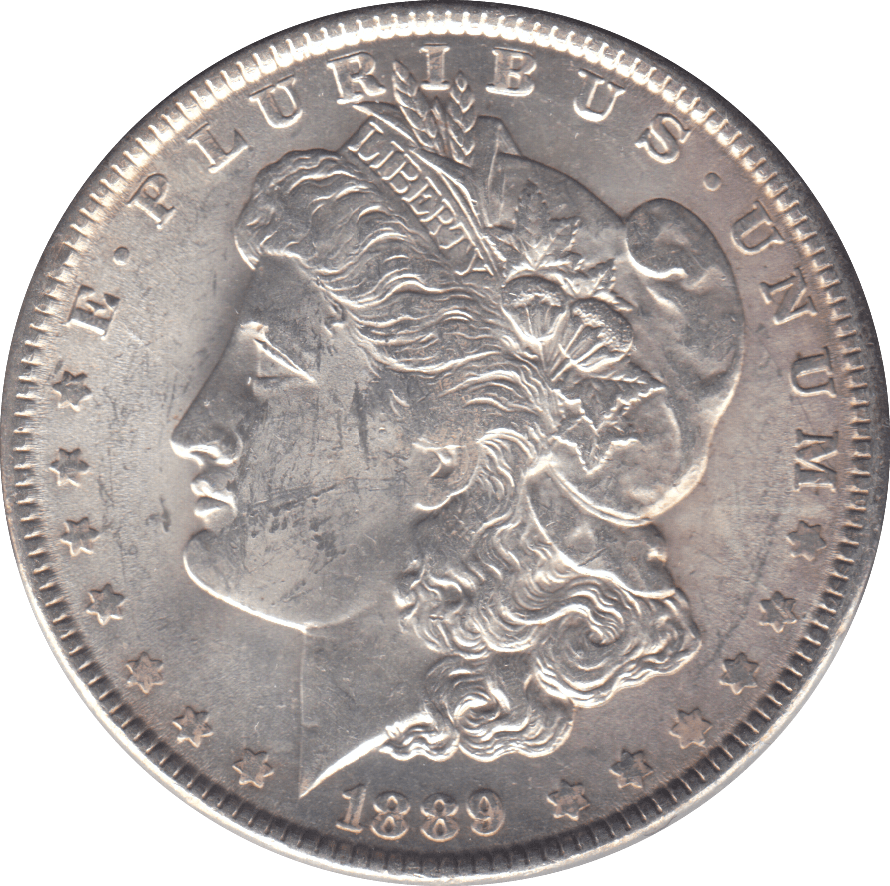 1889 USA SILVER MORGAN DOLLAR PHILADELPHIA MINT - SILVER WORLD COINS - Cambridgeshire Coins