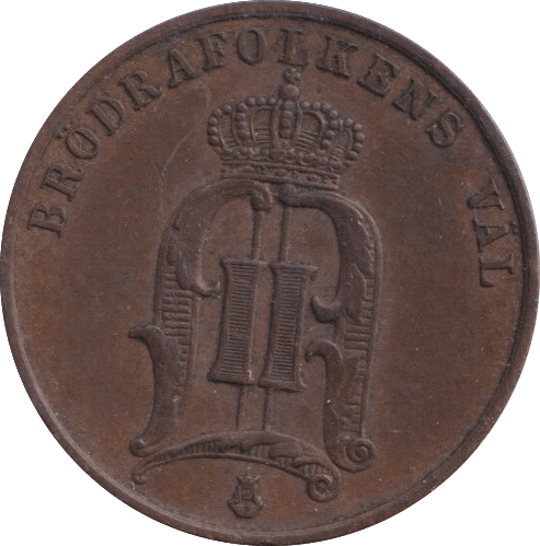 1890 2 ORE SWEDEN - WORLD COINS - Cambridgeshire Coins