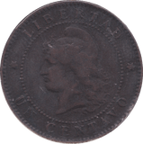 1890 ARGENTINA CENTAVO - WORLD COINS - Cambridgeshire Coins