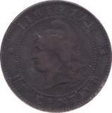 1890 ARGENTINA CENTAVO - WORLD COINS - Cambridgeshire Coins