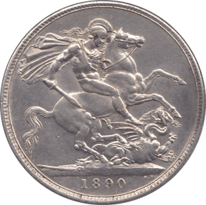 1890 CROWN ( AUNC) - Crown - Cambridgeshire Coins