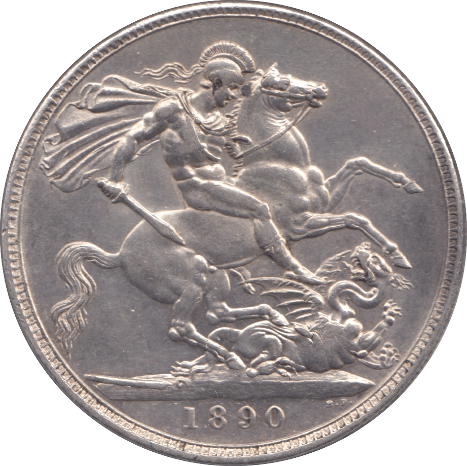 1890 CROWN ( AUNC) - Crown - Cambridgeshire Coins
