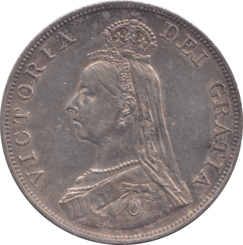 1890 CROWN ( EF ) 14 - Double Florin - Cambridgeshire Coins