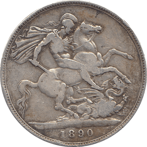1890 CROWN ( FINE ) 3 - Crown - Cambridgeshire Coins