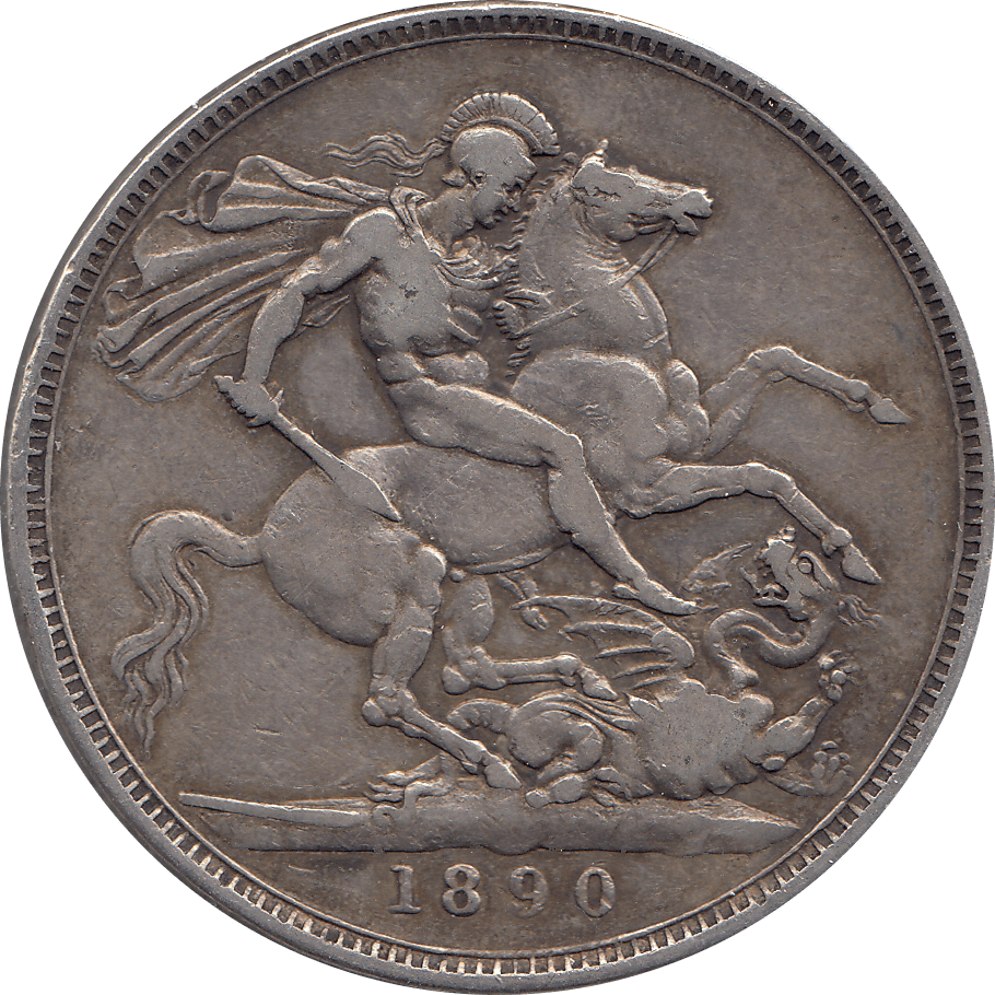 1890 CROWN ( GF ) 6 - Crown - Cambridgeshire Coins