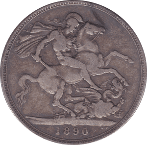 1890 CROWN ( GF ) B - Crown - Cambridgeshire Coins