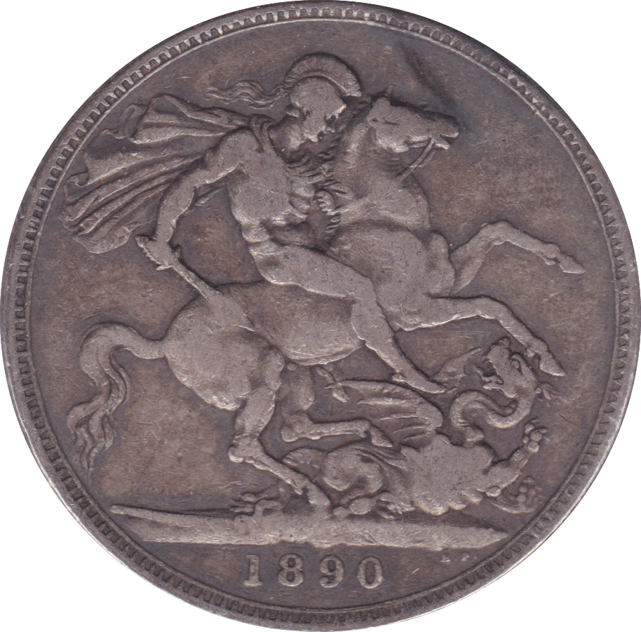 1890 CROWN ( GF ) B - Crown - Cambridgeshire Coins