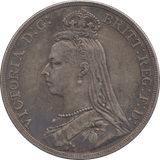 1890 CROWN ( GVF ) - Crown - Cambridgeshire Coins