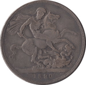 1890 CROWN ( NF ) - Crown - Cambridgeshire Coins
