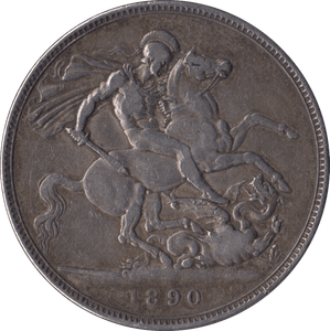 1890 CROWN ( VF ) - Crown - Cambridgeshire Coins