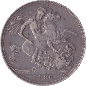 1890 CROWN ( VF ) D - Crown - Cambridgeshire Coins