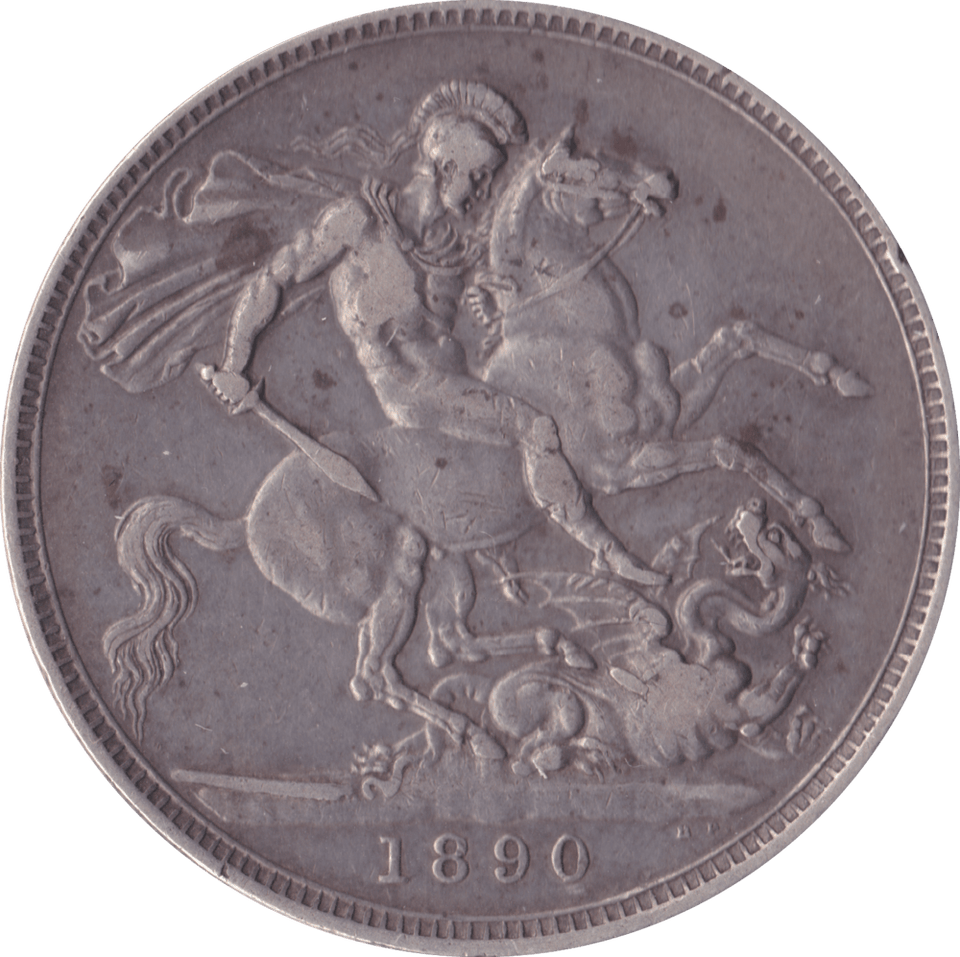 1890 CROWN ( VF ) D - Crown - Cambridgeshire Coins