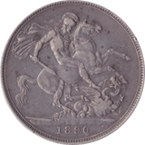 1890 CROWN ( VF ) D - Crown - Cambridgeshire Coins