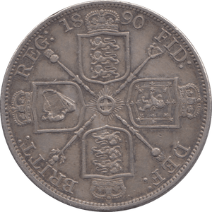 1890 DOUBLE FLORIN ( EF ) 3 - Double Florin - Cambridgeshire Coins
