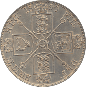 1890 DOUBLE FLORIN ( EF ) 7 - Double Florin - Cambridgeshire Coins