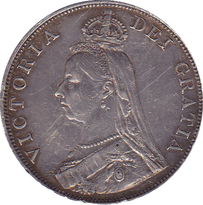 1890 DOUBLE FLORIN ( EF ) D - Double Florin - Cambridgeshire Coins