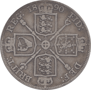1890 DOUBLE FLORIN ( F ) - Double Florin - Cambridgeshire Coins
