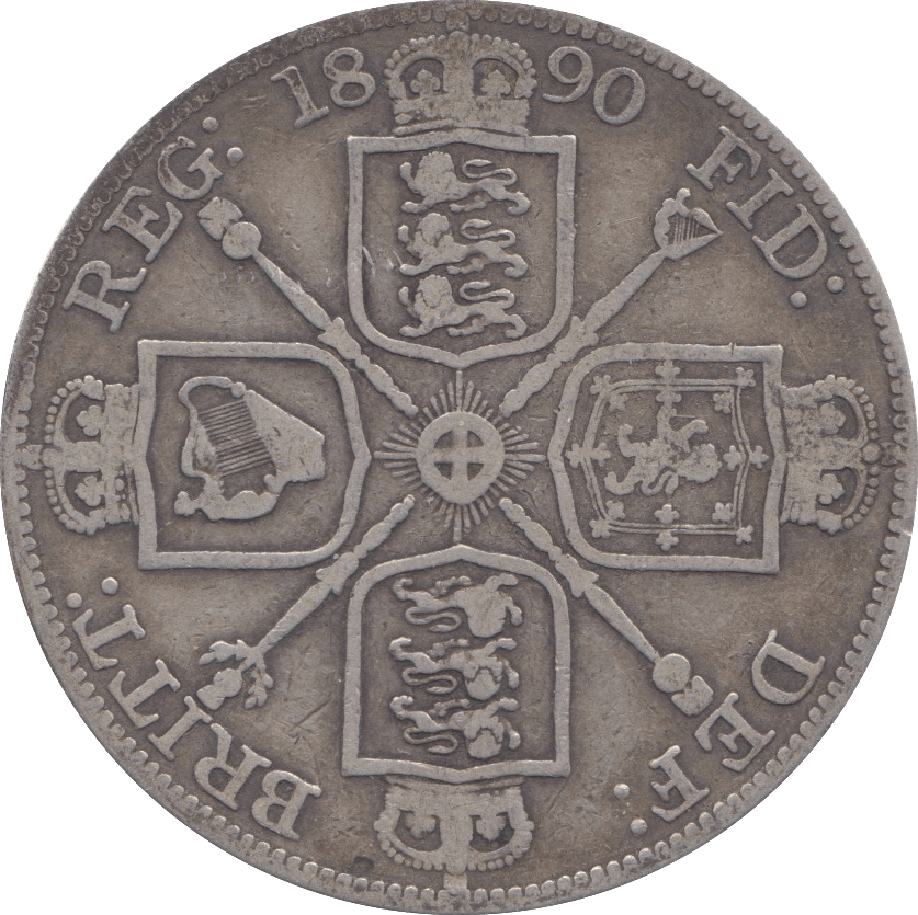 1890 DOUBLE FLORIN ( F ) - Double Florin - Cambridgeshire Coins
