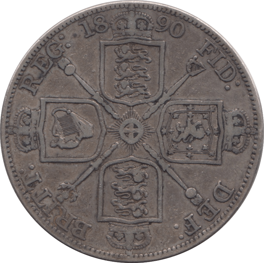 1890 DOUBLE FLORIN ( GF ) 5 - DOUBLE FLORIN - Cambridgeshire Coins