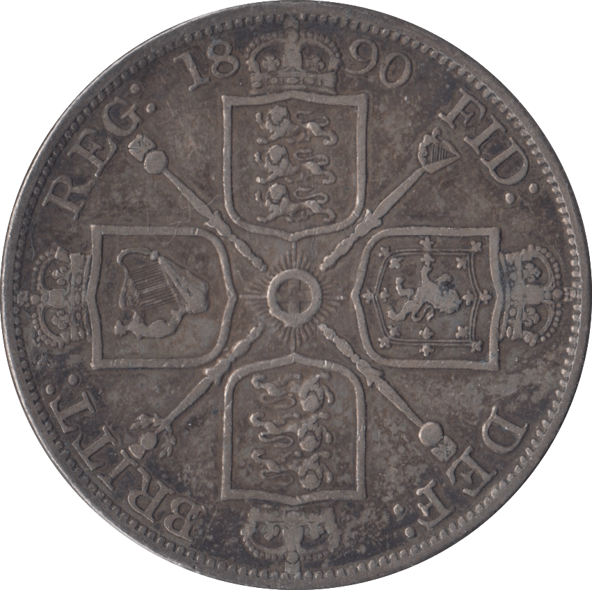 1890 DOUBLE FLORIN ( GF ) - DOUBLE FLORIN - Cambridgeshire Coins