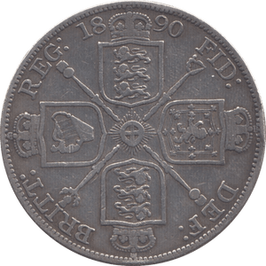 1890 DOUBLE FLORIN ( GF ) - Double Florin - Cambridgeshire Coins