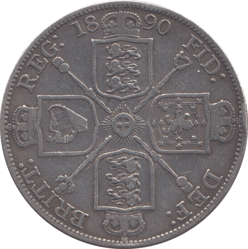 1890 DOUBLE FLORIN ( GF ) - Double Florin - Cambridgeshire Coins