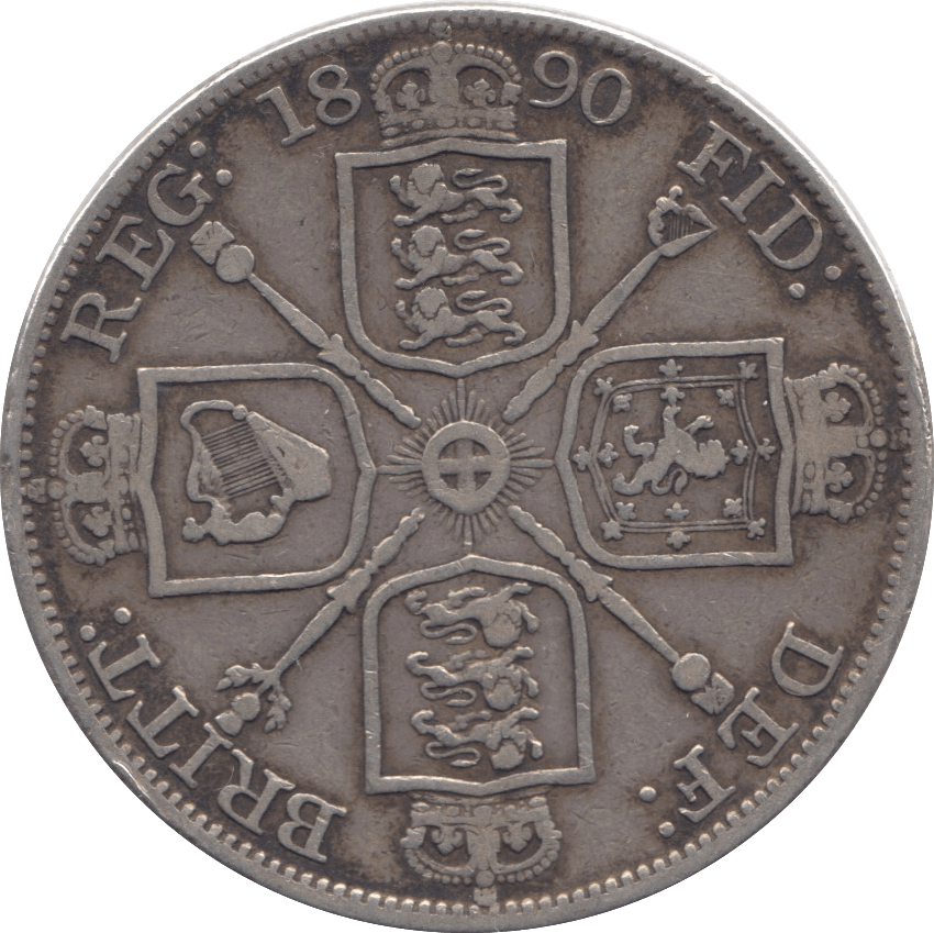 1890 DOUBLE FLORIN ( GF ) - DOUBLE FLORIN - Cambridgeshire Coins