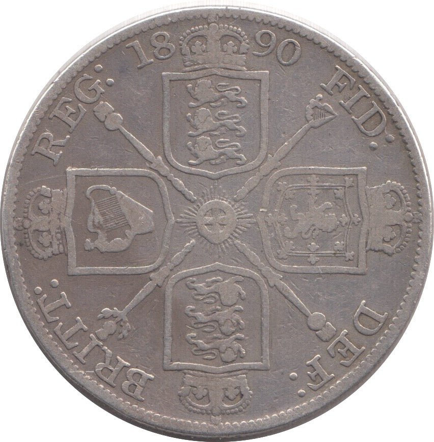 1890 DOUBLE FLORIN ( NF ) 6 - Double Florin - Cambridgeshire Coins