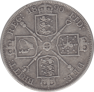 1890 DOUBLE FLORIN ( VF ) 14 - Double Florin - Cambridgeshire Coins
