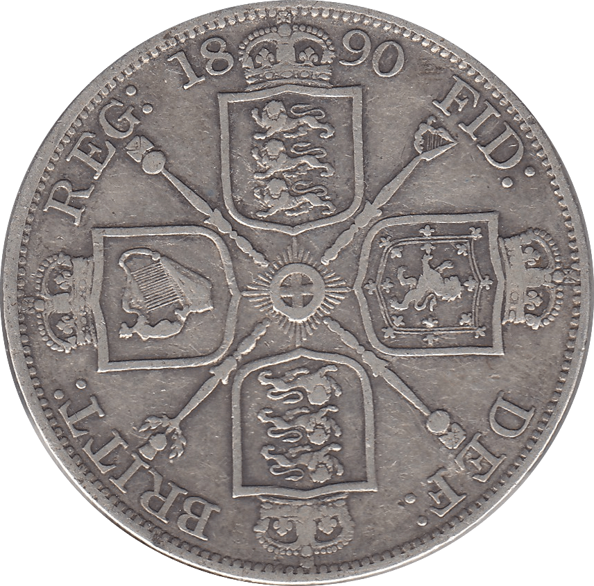 1890 DOUBLE FLORIN ( VF ) 14 - Double Florin - Cambridgeshire Coins