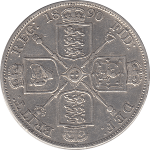 1890 DOUBLE FLORIN ( VF ) 6 - DOUBLE FLORIN - Cambridgeshire Coins