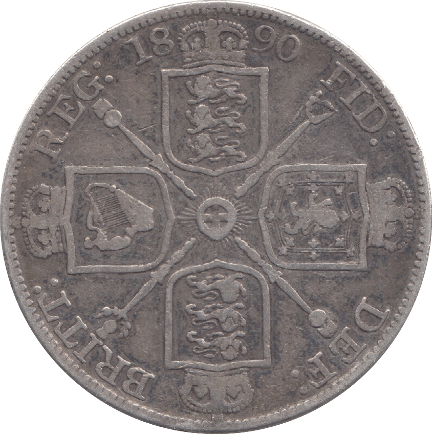 1890 DOUBLE FLORIN ( VF ) 8A - Double Florin - Cambridgeshire Coins