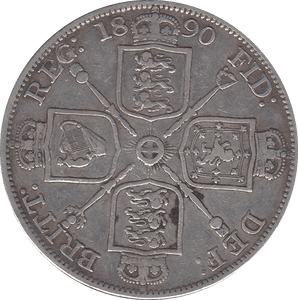 1890 DOUBLE FLORIN ( VF ) 8 - Double Florin - Cambridgeshire Coins